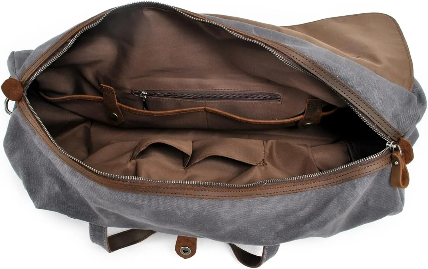 women Vintage Pure Cotton Canvas Leather Travel Duffle Bags Large Capacity Weekend Overnight Men Hand Luggage Big (Army Green)
