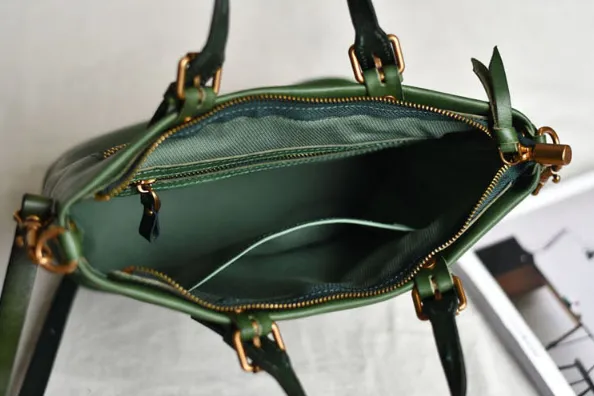 YAAGLE Women Street-chic Tanned Leather Handbag Tote YG57