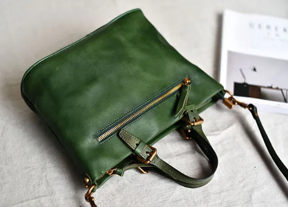 YAAGLE Women Street-chic Tanned Leather Handbag Tote YG57