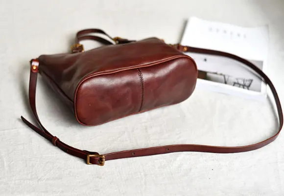 YAAGLE Women Street-chic Tanned Leather Handbag Tote YG57